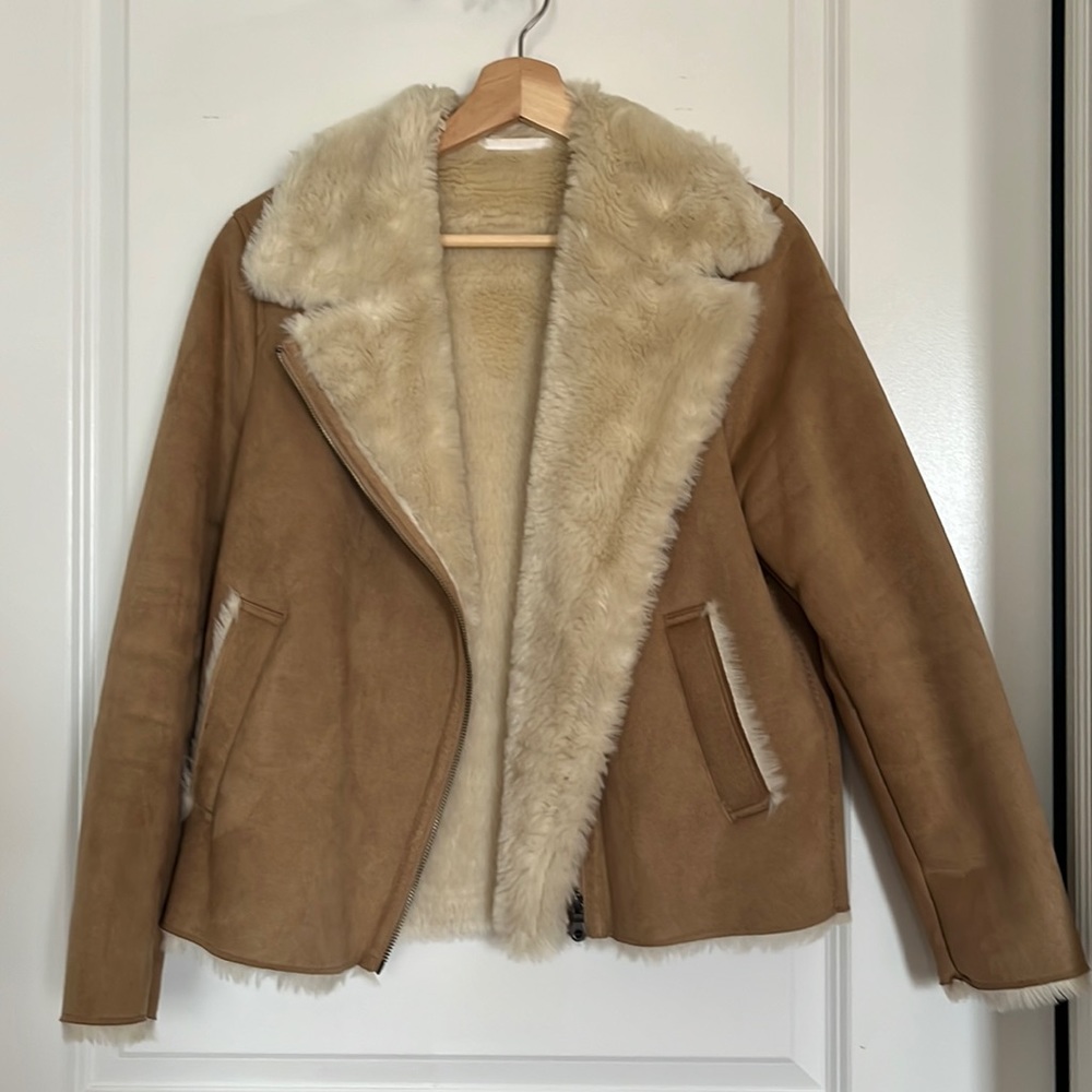 UNIQLO Faux Shearling Coat